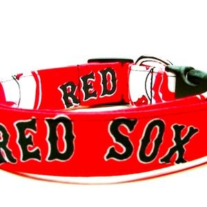 Red Sox dog collar
